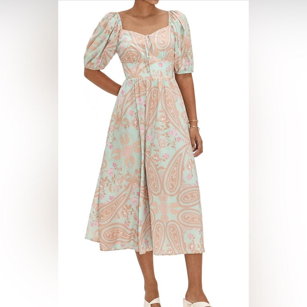 Floral Paisley Print Dress
